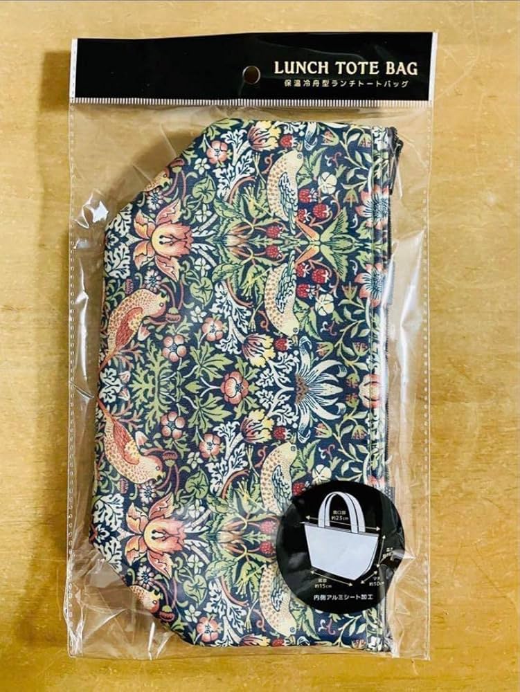 Amazon.co.jp: ウィリアム モリス いちご泥棒 ランチセット 保冷バッグ