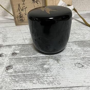 Amazon.co.jp: 茶道具 塗師 川瀬表完作 蒔絵 雁 大棗 共布共箱