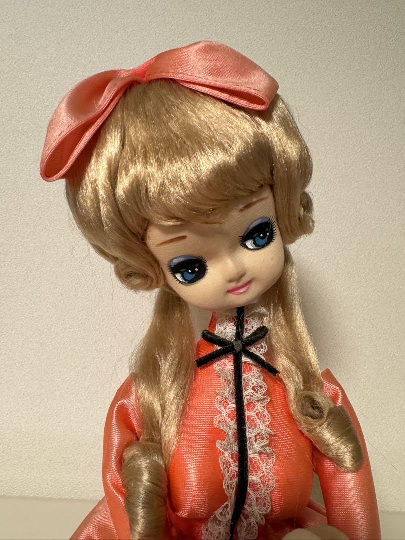 リボン フランス人形 ヴィンテージ 約67cm リボン フランス人形