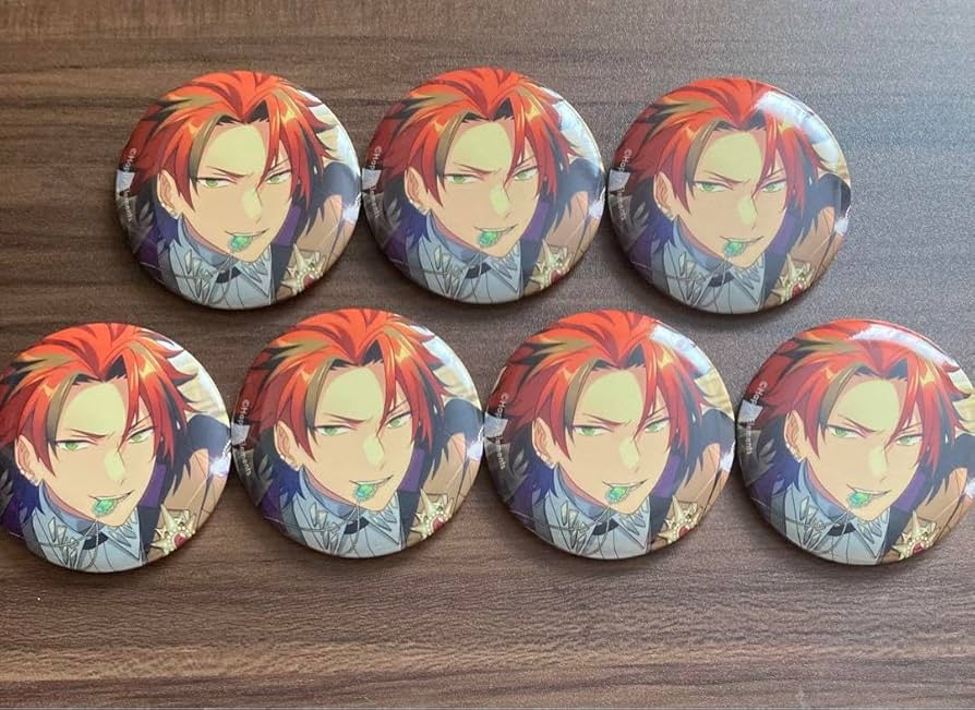 あんスタ 鬼龍紅郎 宝石商 テーマスカウト缶バッジ 49個セット あん