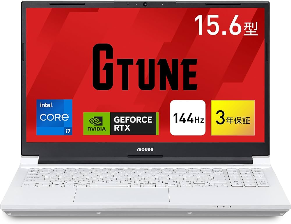 Amazon.co.jp: mouse 【3年保証】 G TUNE P5 ゲーミングノートPC 白