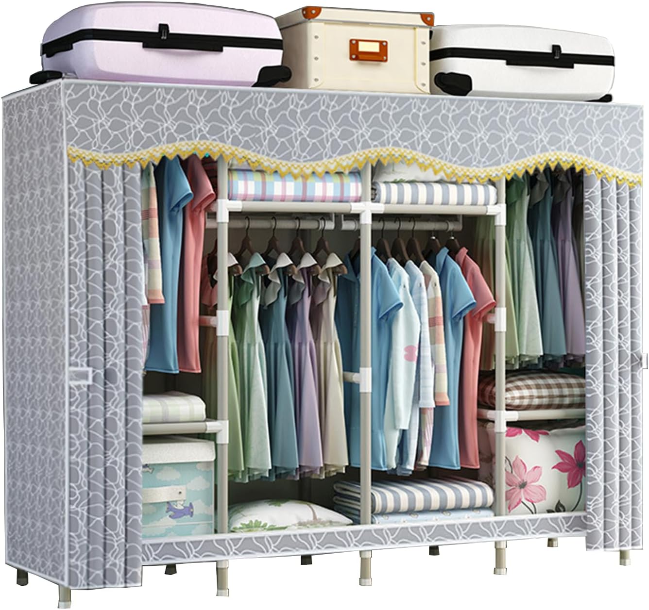 ヴィンテージ 木製サイドテーブル 引き出し／扉収納付き 剥離 机