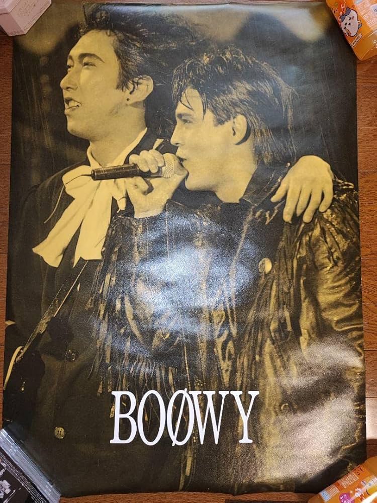 ボウイ BOOWY 氷室京介 布袋寅泰 特大木製パネル ボウイBOOWY 氷室京介