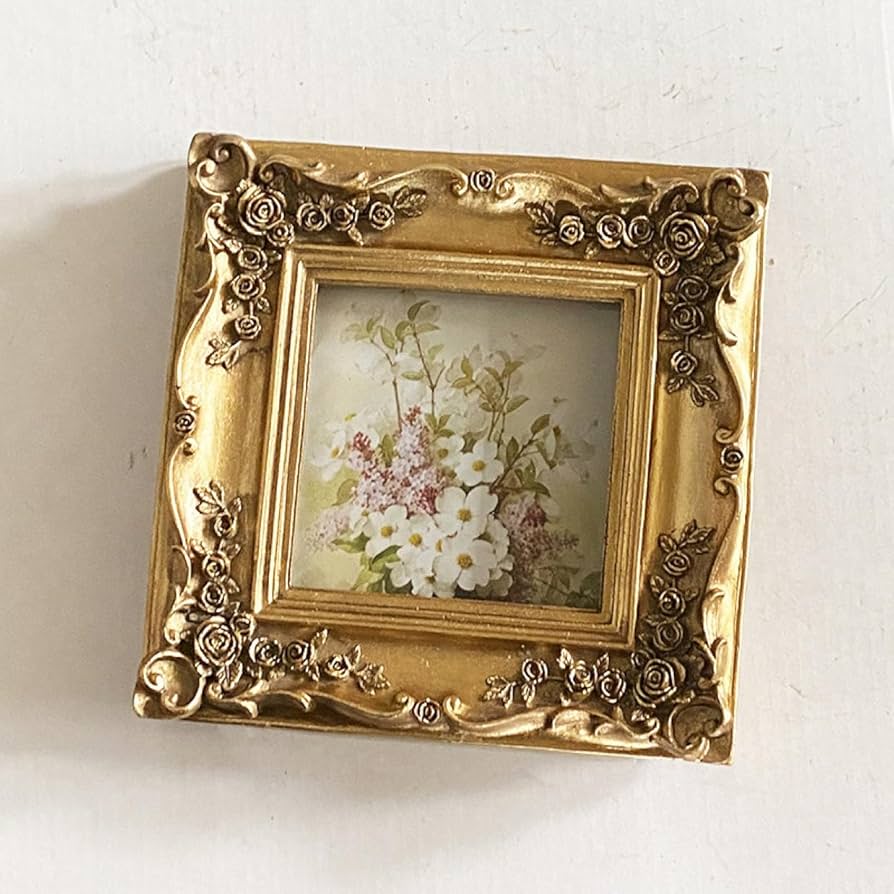 額縁 金色 小サイズ ビンテージ、アンティーク調 Amazon.co.jp: [XYJP