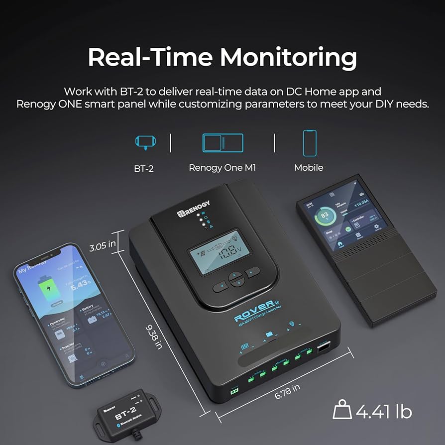 Amazon.com : Renogy Solar Charge Controller (Bluetooth) - Rover