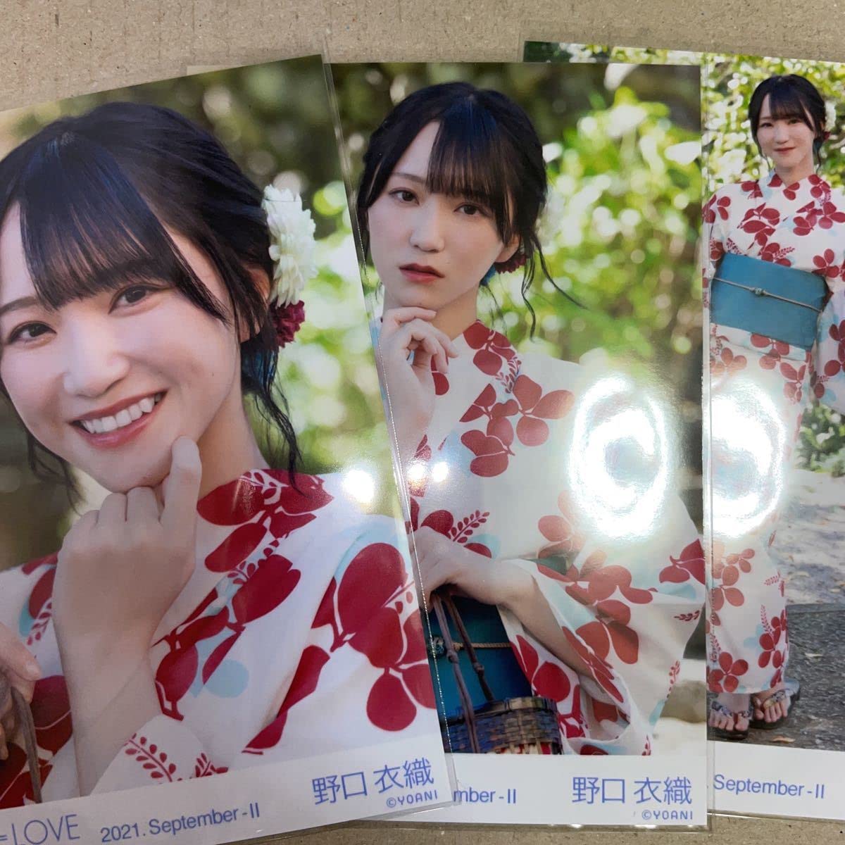 LOVE イコラブ 生写真 24girls お渡し会 浴衣 野口衣織 ヒキ LOVE