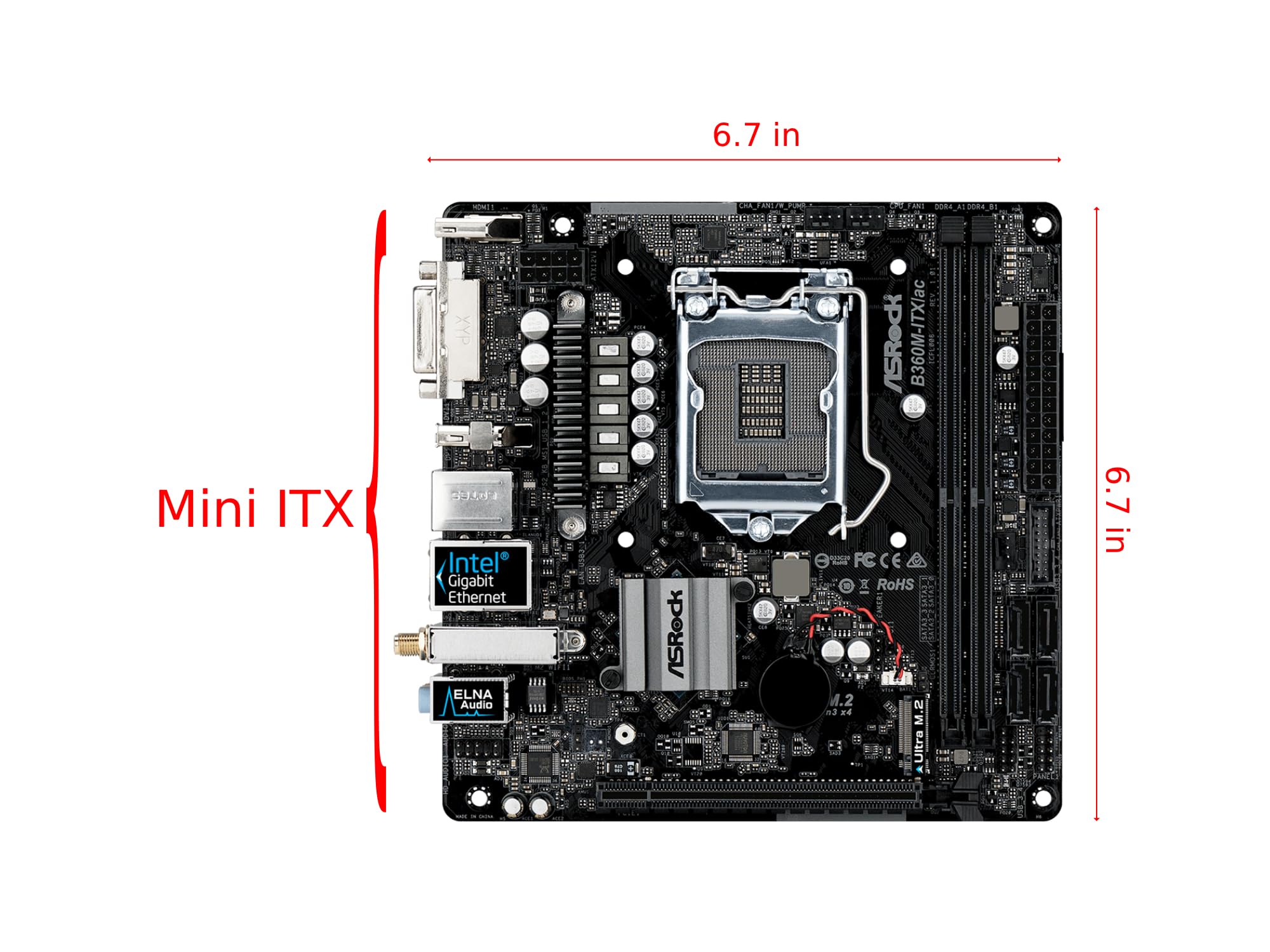 Amazon | ASRock Intel B360チップセット搭載 Mini-ITXマザーボード