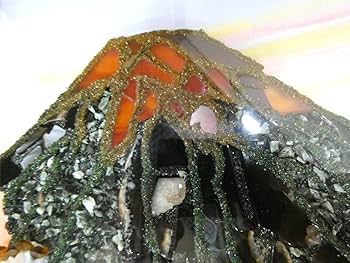 貴石画 宝石画 ストーンアート 3連 錦鯉 中古美品 Yahoo!オークション