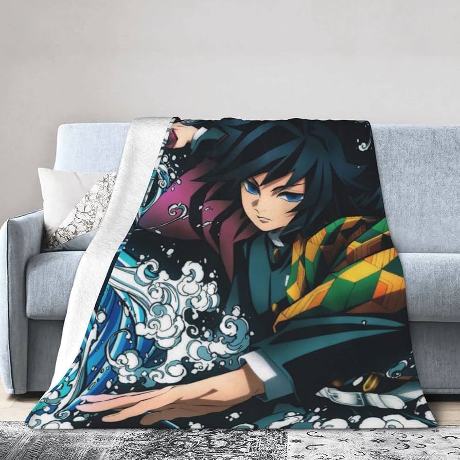 Amazon.co.jp: アニメ 鬼殺隊 冨岡義勇 とみおかぎゆう 毛布