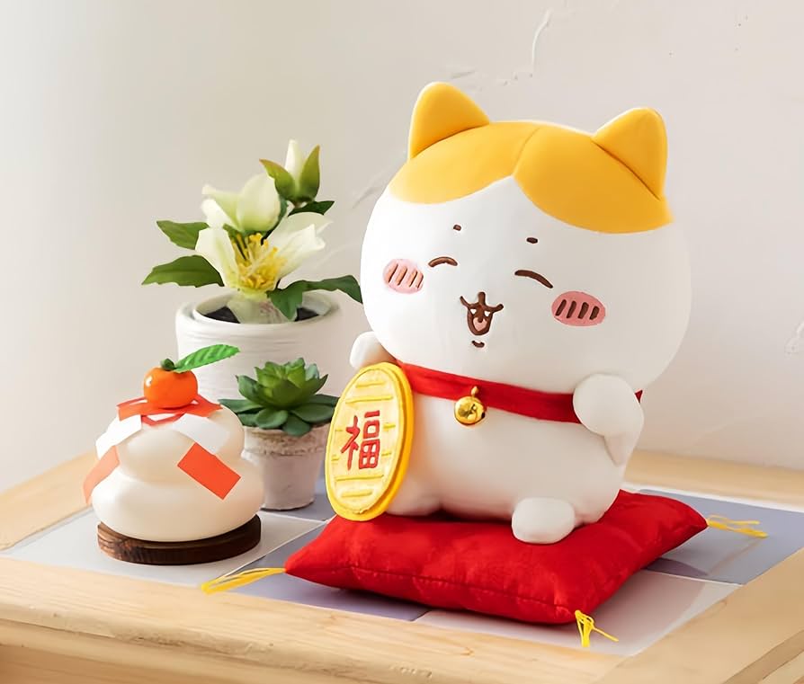 新品未使用】ちいかわ 招福 ハチワレ マスコット 招き猫 ぬいぐるみ