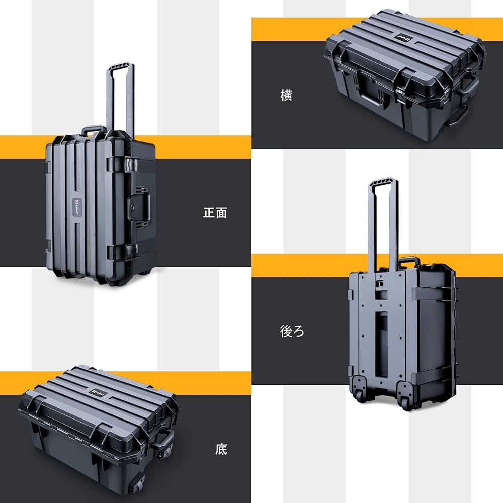 Amazon.co.jp: [Lykus] HC-6030 車輪付き防水ハードケース キャリー