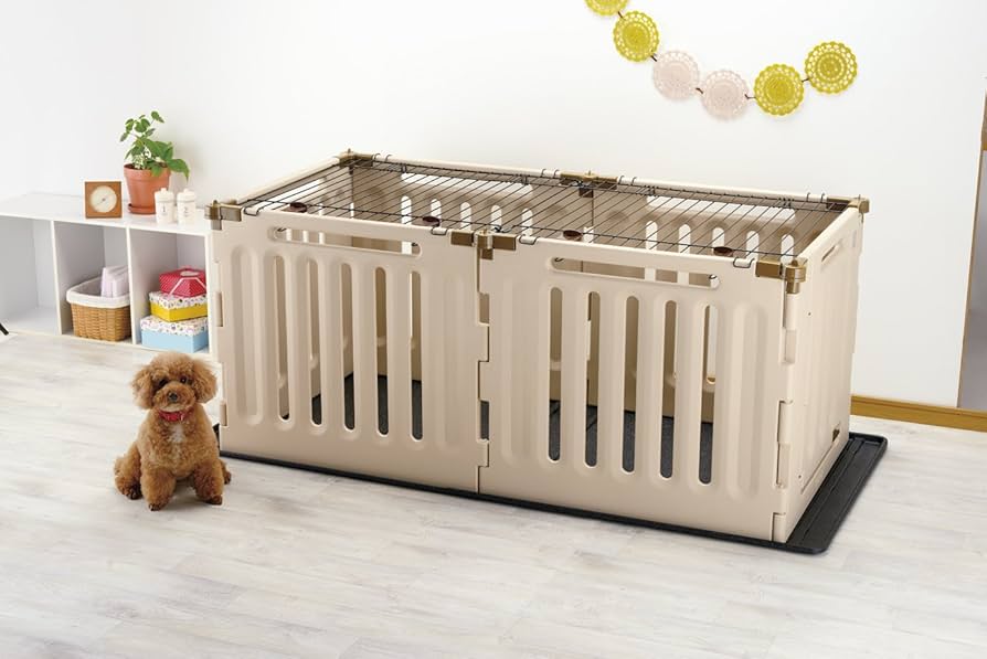 Amazon | リッチェル ペット用 3WAYサークル 6面70H ベージュ