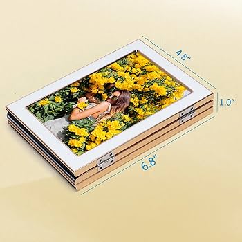 Amazon.com - Lavezee 4x6 Trifold Picture Frame, Vertical White