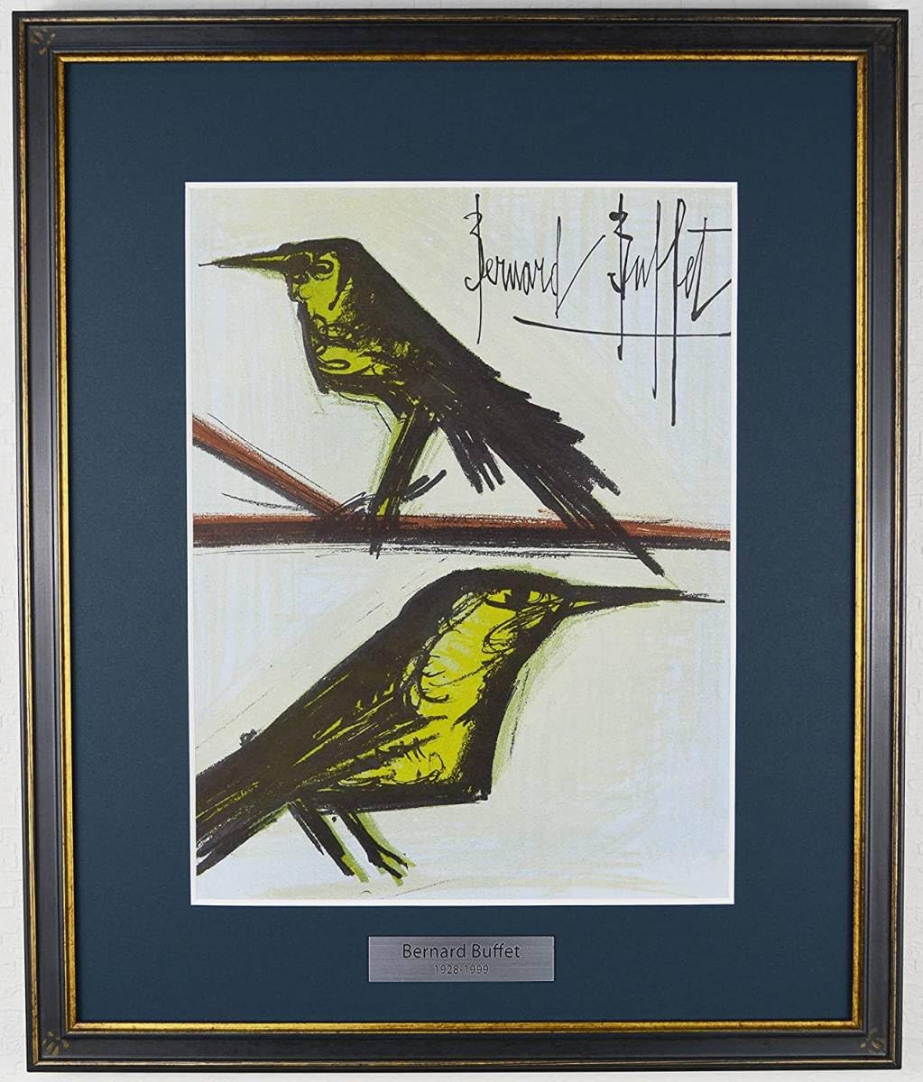 油彩画//風景画//ベルナール ビュッフェ//正面サイン 裏サイン有//F6号