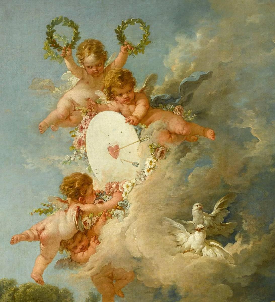 アモルの標的】ルーヴル美術館展 複製画 アモルの標的】ルーヴル美術館