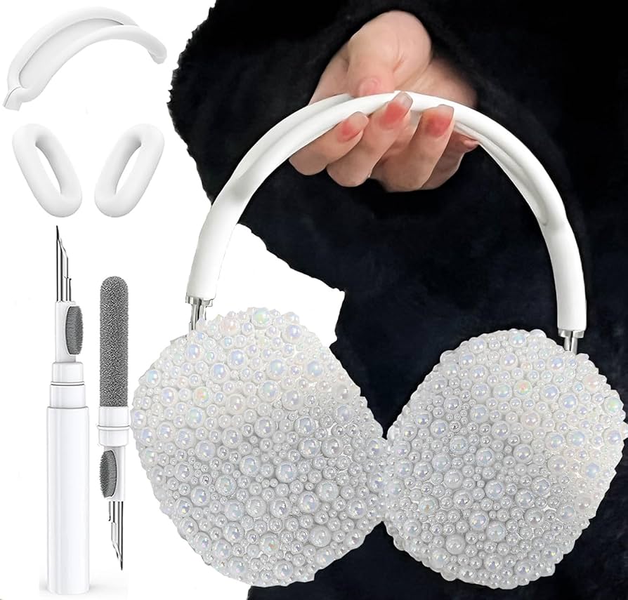 Amazon.com: Glitter Pearls Case Cover for AirPods Max Headphones