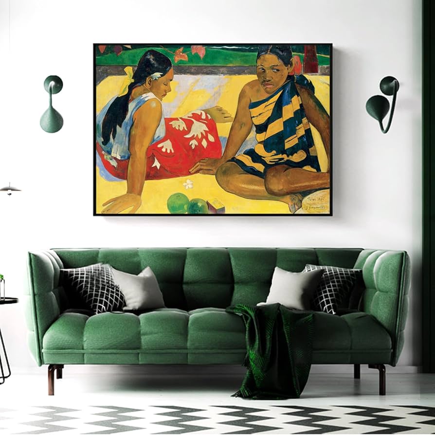 Amazon.co.jp: ポール・ゴーギャン ウォールアート - タヒチの女性二人