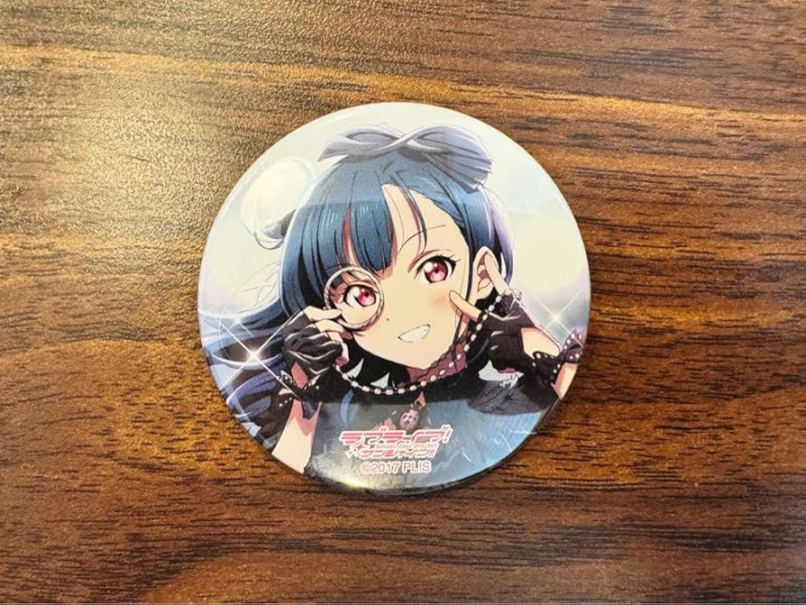 ラブライブ サンシャイン Aqours 地元愛まつり 缶バッジ 津島善子 ラブ