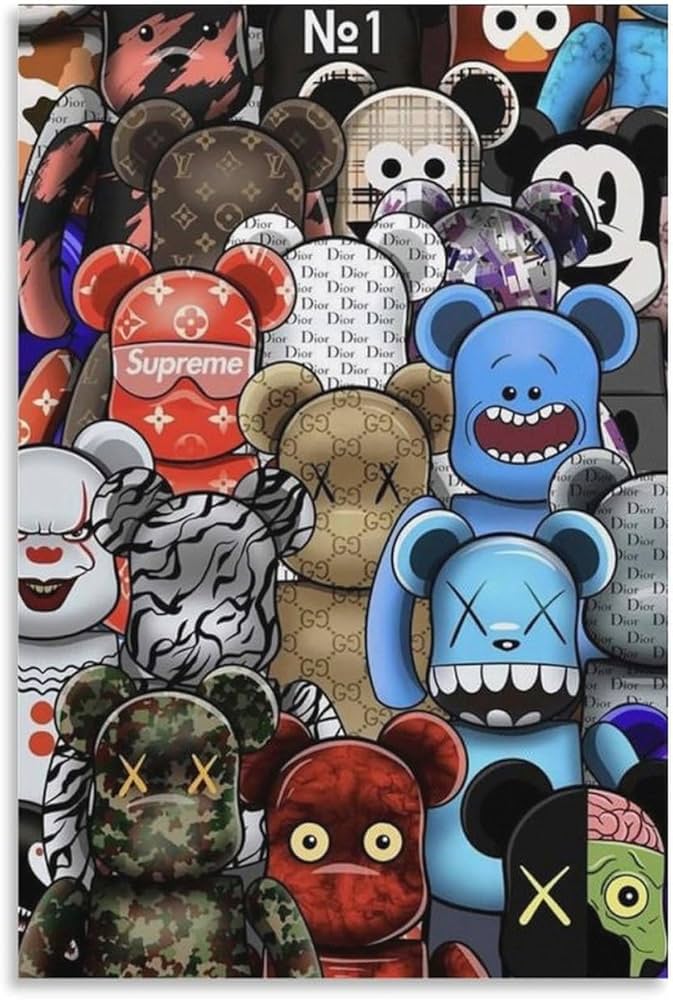 Amazon.co.jp: アートパネル KAWS Sesame Street 絵画 インテリア