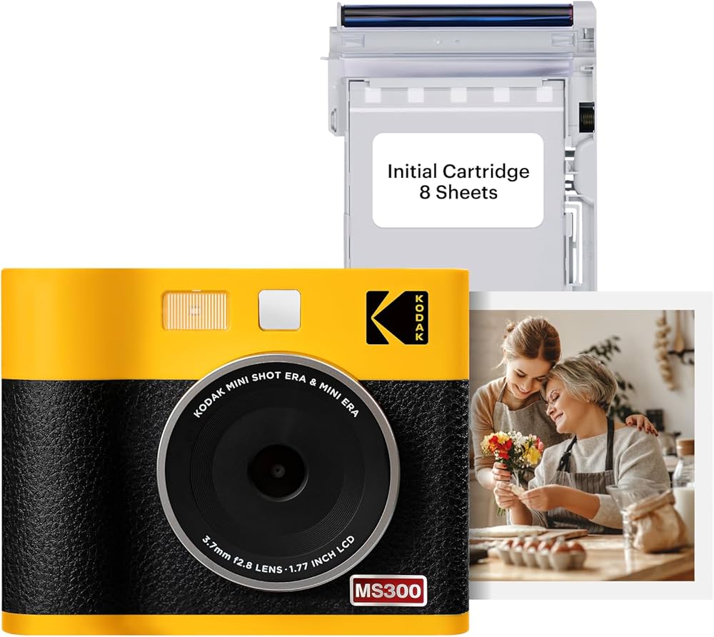 Amazon | KODAK Mini Shot 3 ERA 4PASS 2-in-1 チェキカメラ＆スマホ