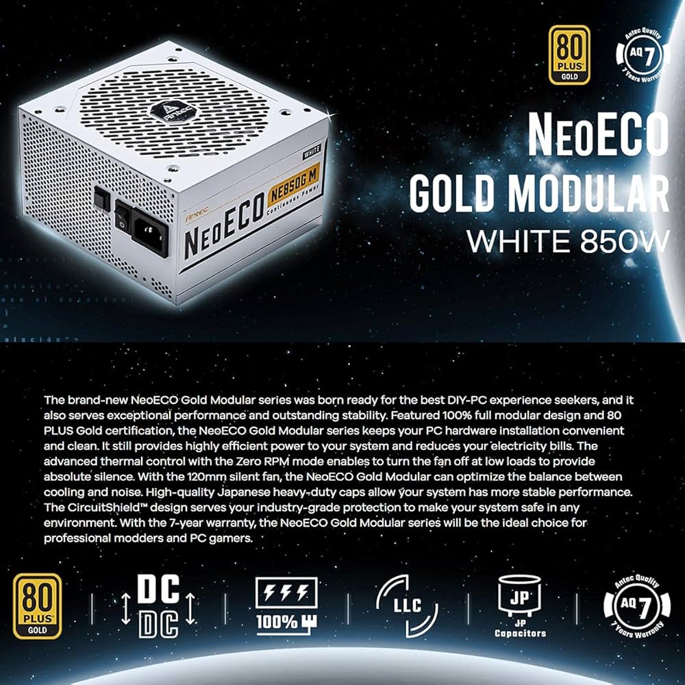 Amazon | ANTEC Antec、80PLUS Gold認証取得 高効率高耐久フル