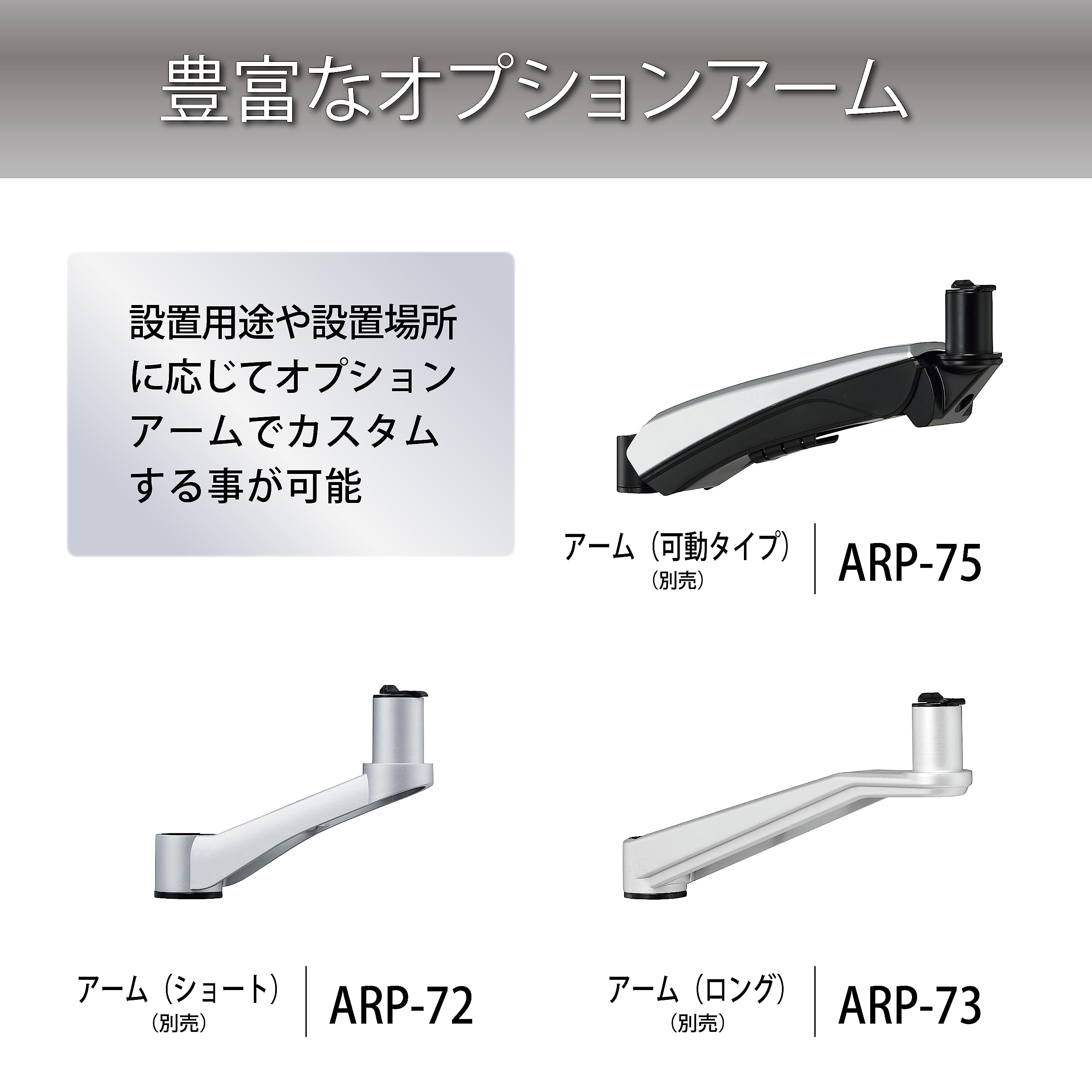 Amazon.co.jp: ハヤミ工産 モニターアーム 43V型まで対応 VESA規格対応