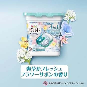 Amazon | ボールド 洗濯洗剤 ジェルボール4D フレッシュフラワーサボン