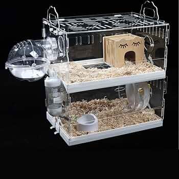 ハリネズミ ケージ 二階建て ライト付き ハリネズミ ケージ 二階建て