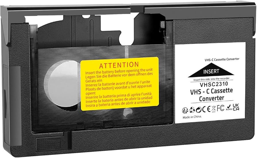 Amazon.com: VHS-C Cassette Adapter Compatible with VHS-C SVHS