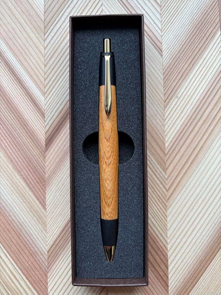 Amazon.co.jp: 特上杢ボナンペン 欅 シャーペン 真鍮金具 野原工芸似