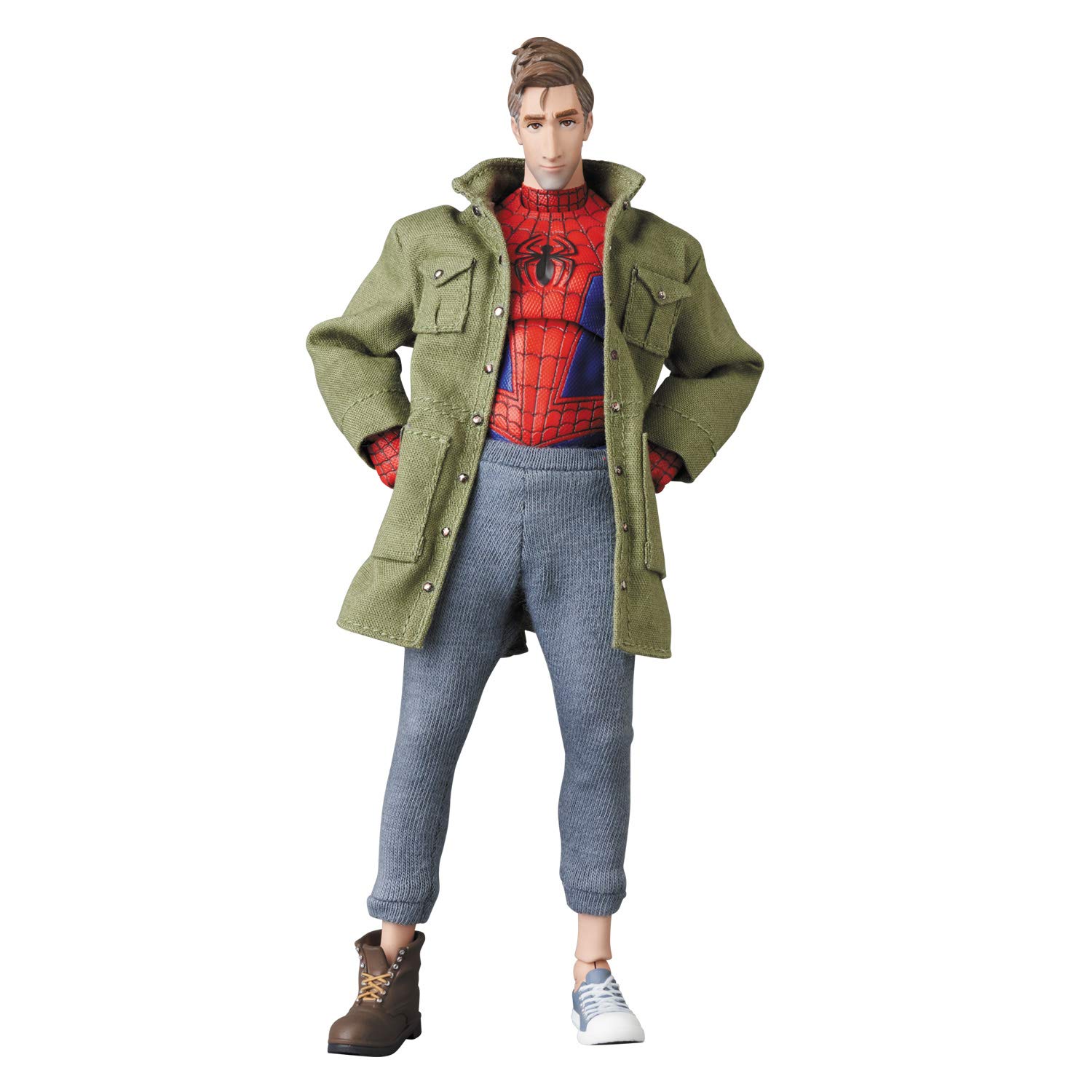 Amazon.com: MEDICOM TOY MAFEX No.235 Spider-Man (Peter B Parker