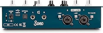 Amazon.co.jp: Audient 「Sono」10 in/4 out 12AX7真空管プリアンプ