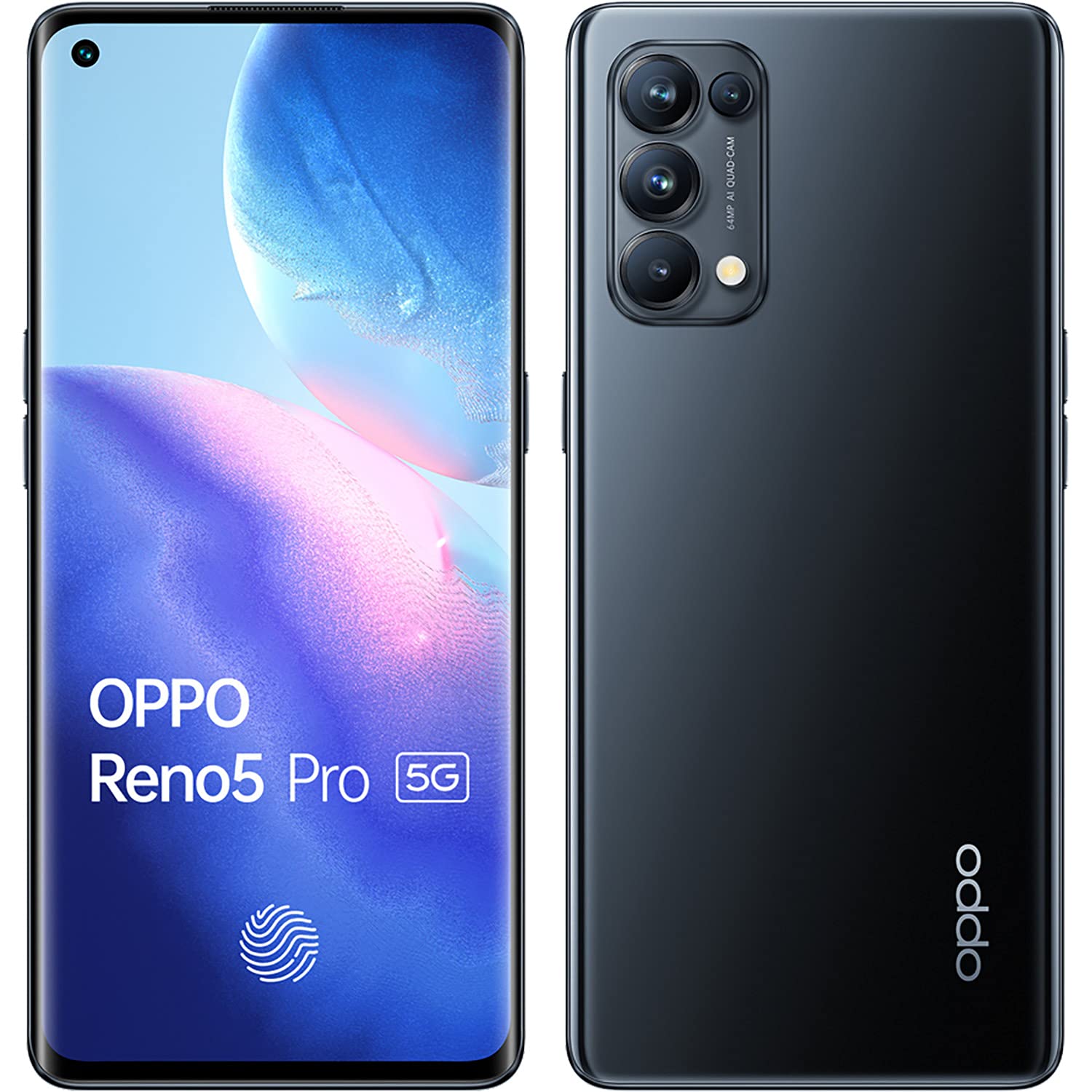 OPPO Reno5 5G 128 Go/8 Go RAM Dual SIM Starry-Black : Amazon.fr