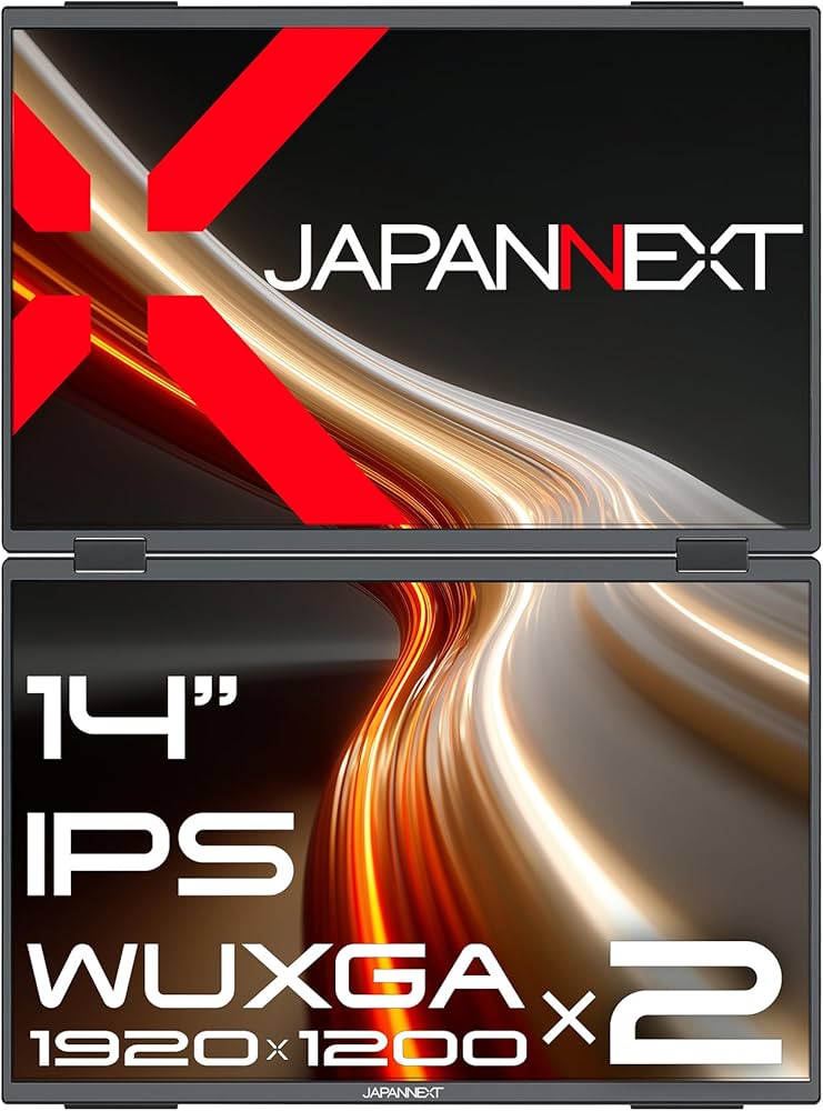 Amazon.co.jp: 【販路限定】 JAPANNEXT 14インチ IPSパネルx2搭載