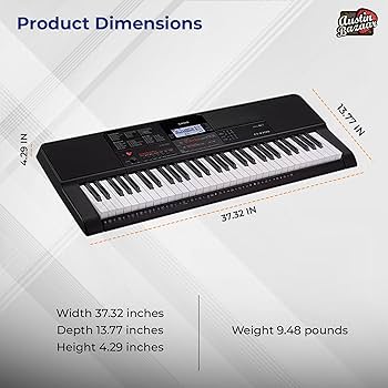 Amazon.com: Casio CT-X700 Portable Keyboard Bundle with Adjustable