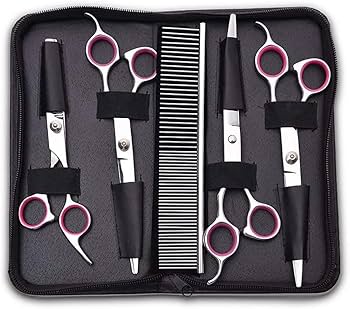 Amazon.co.jp: ペットトリミングセット ハサミ ペット用 入門セット
