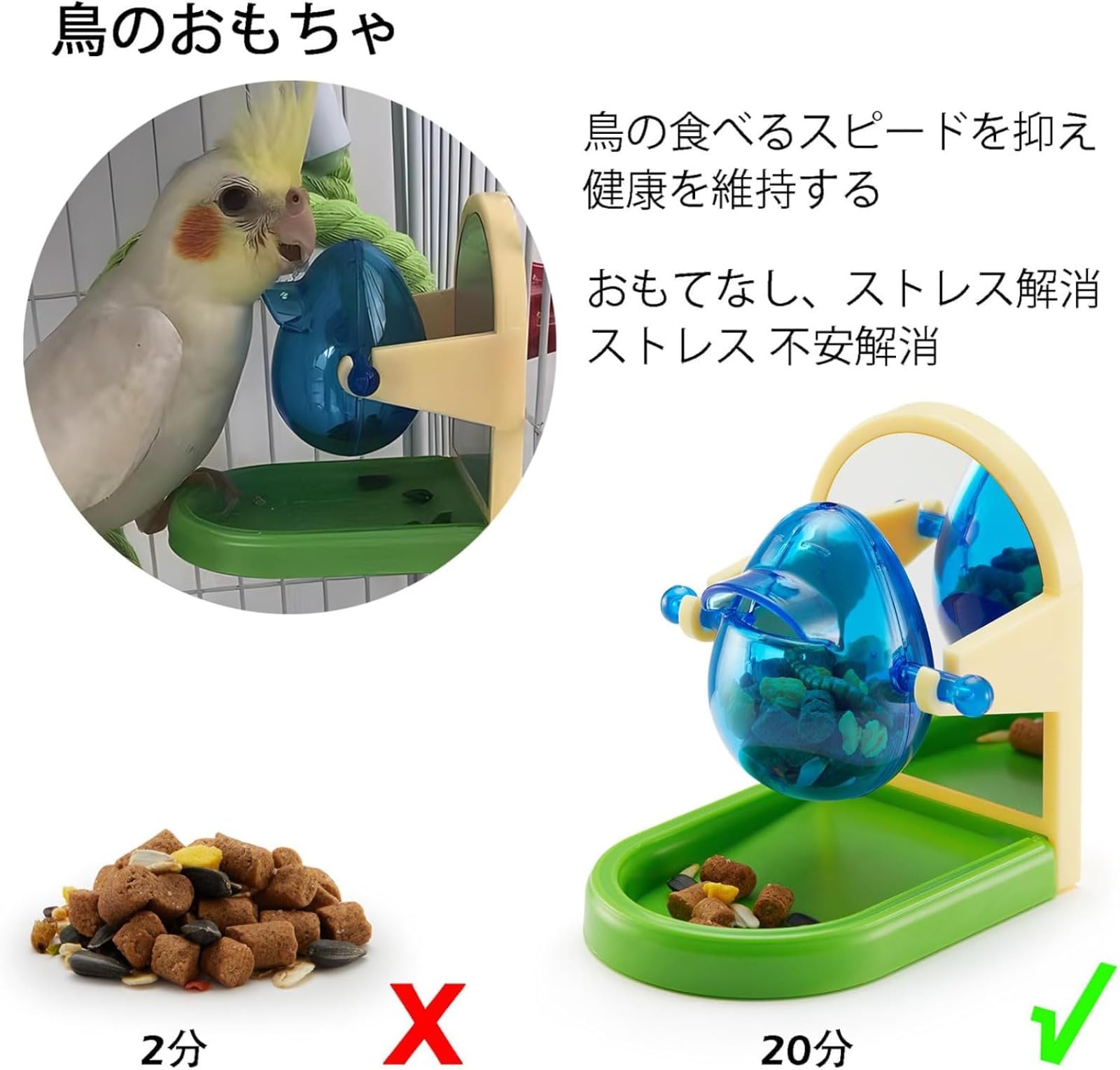 Amazon.co.jp: フォージングトイ 鳥 インコ おもちゃ 知育玩具