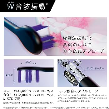 Amazon.com: Panasonic EW-DP37-W [Sonic Vibration Toothbrush Dolts