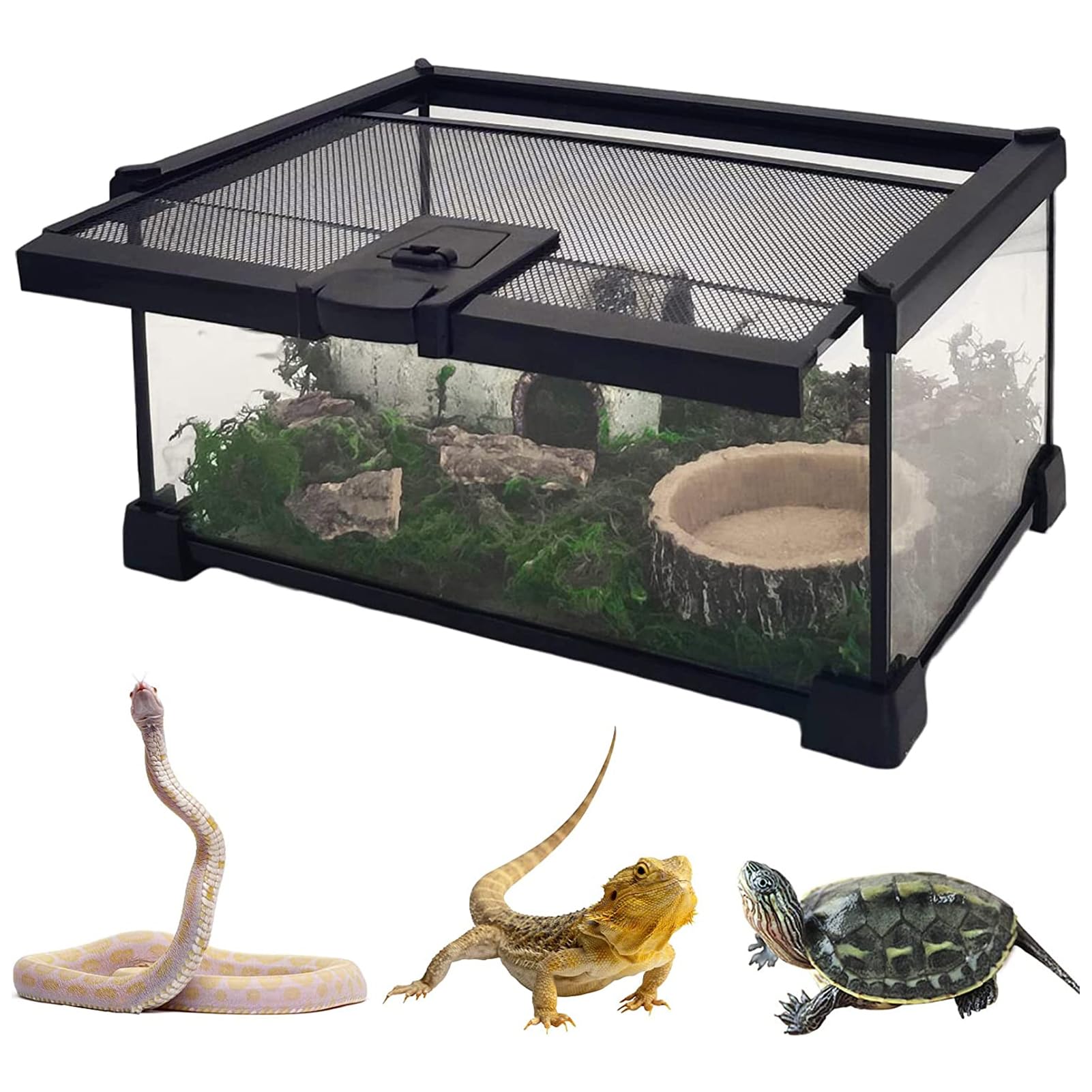 爬虫類・両生類 飼育ケージ 2つセット ダントツ付き 爬虫類・両生類