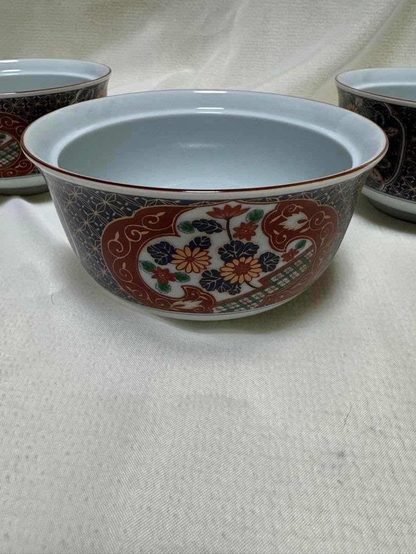 茶道具 木製古代朱塗 蘭蒔絵 多用鉢 菓子鉢 天麩羅 どんぶり等 5客揃