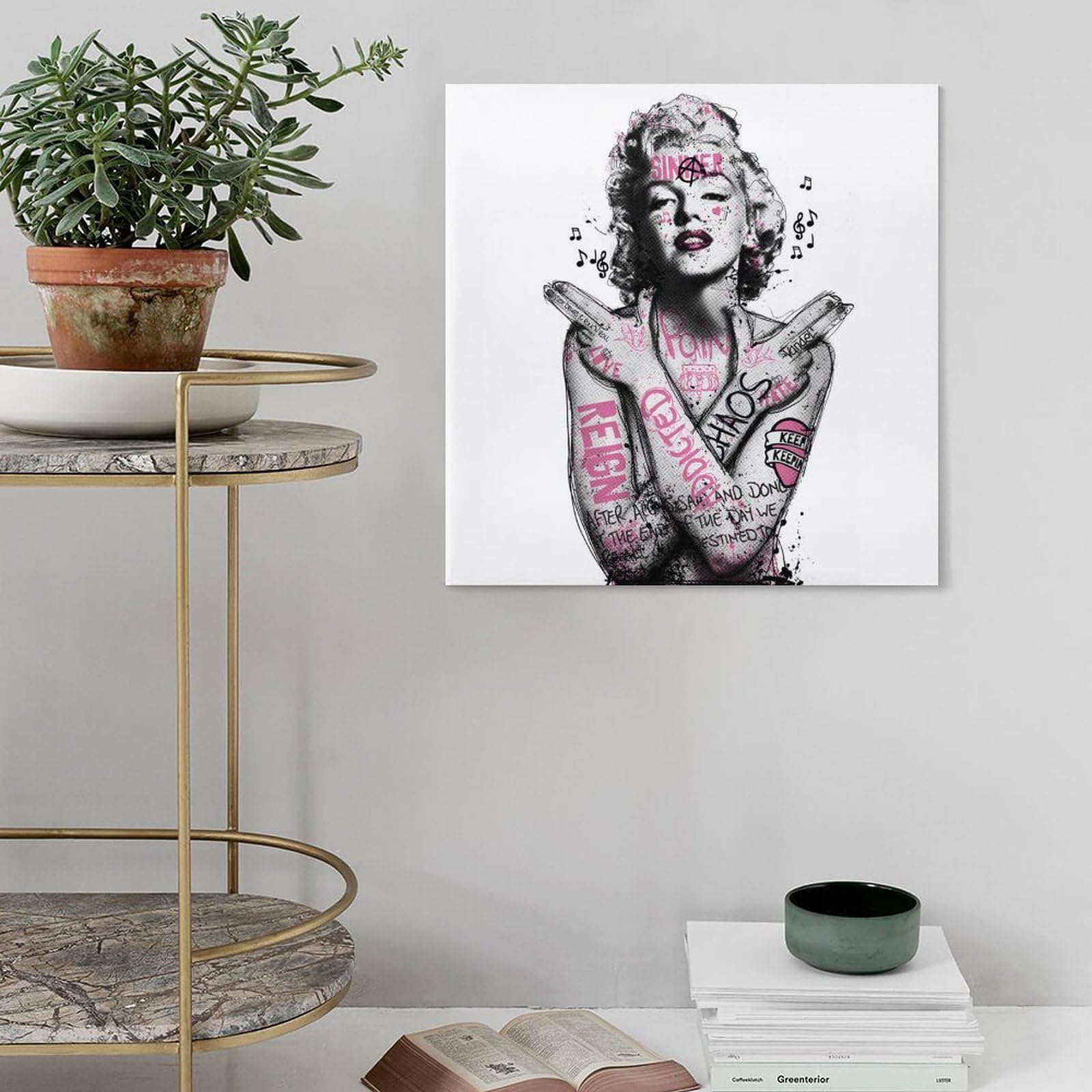 Amazon.co.jp: アートパネル Banksy バンクシー マリリンモンロー