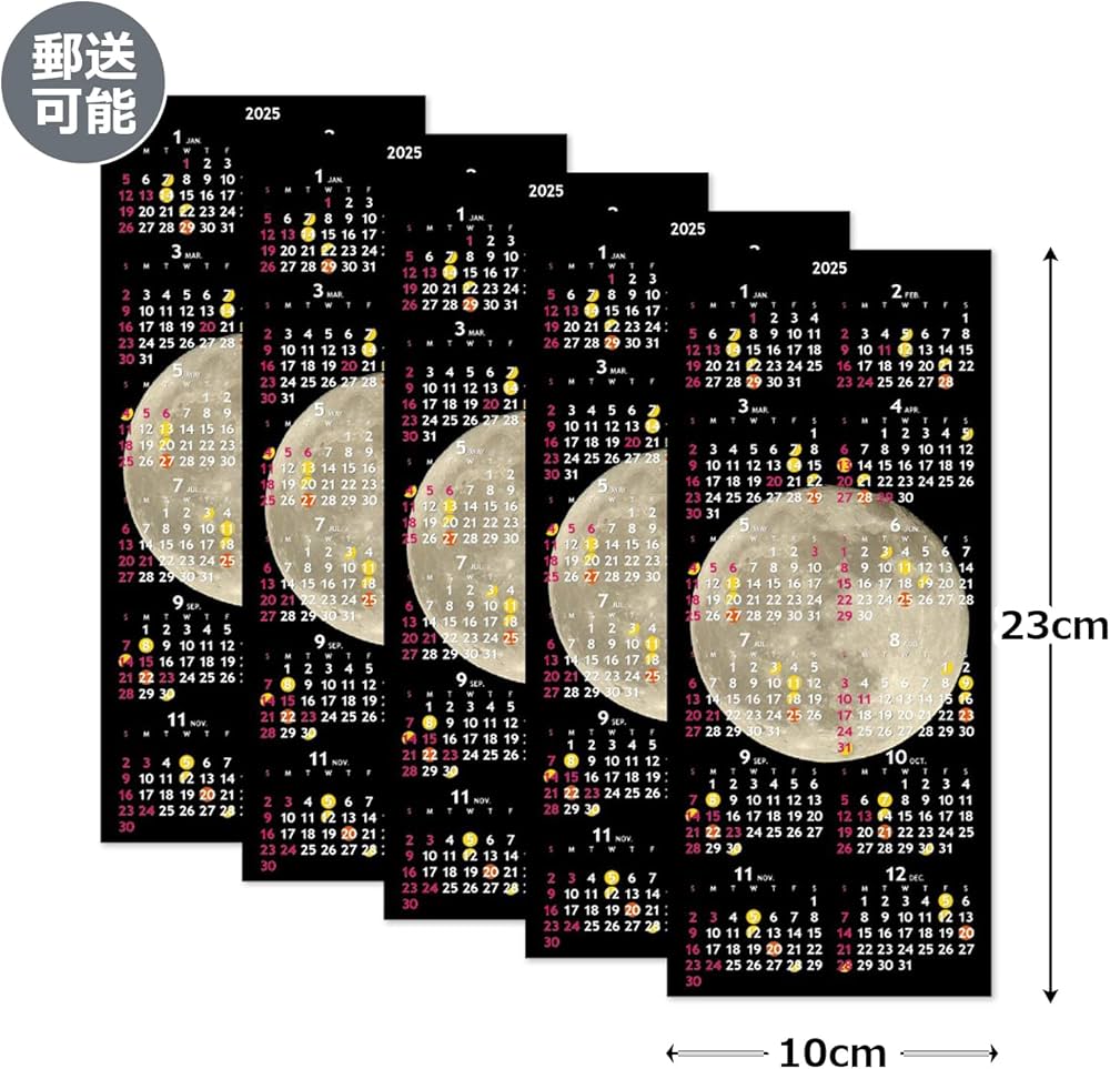 Amazon.co.jp: ムーングラフィックス 2025年 カレンダー ムーン