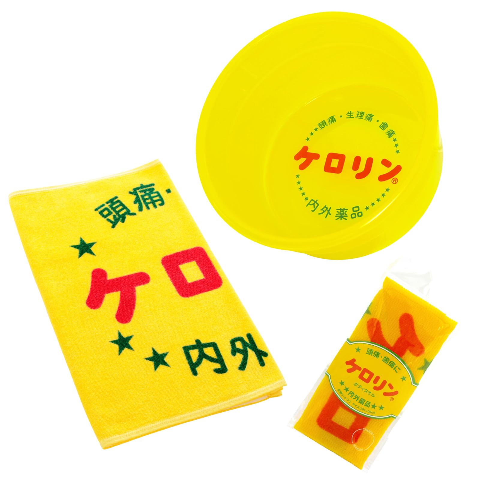 Amazon.co.jp: ケロリン ギフトセットA (湯桶A型／関東＆フェイス