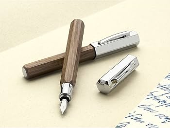 Amazon | ファーバーカステル 万年筆 EF 極細字 オンドロ ウッド