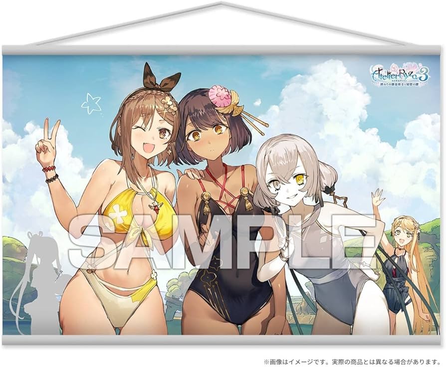 Amazon.co.jp: ライザのアトリエ3 描き下ろしイラスト A1タペストリー