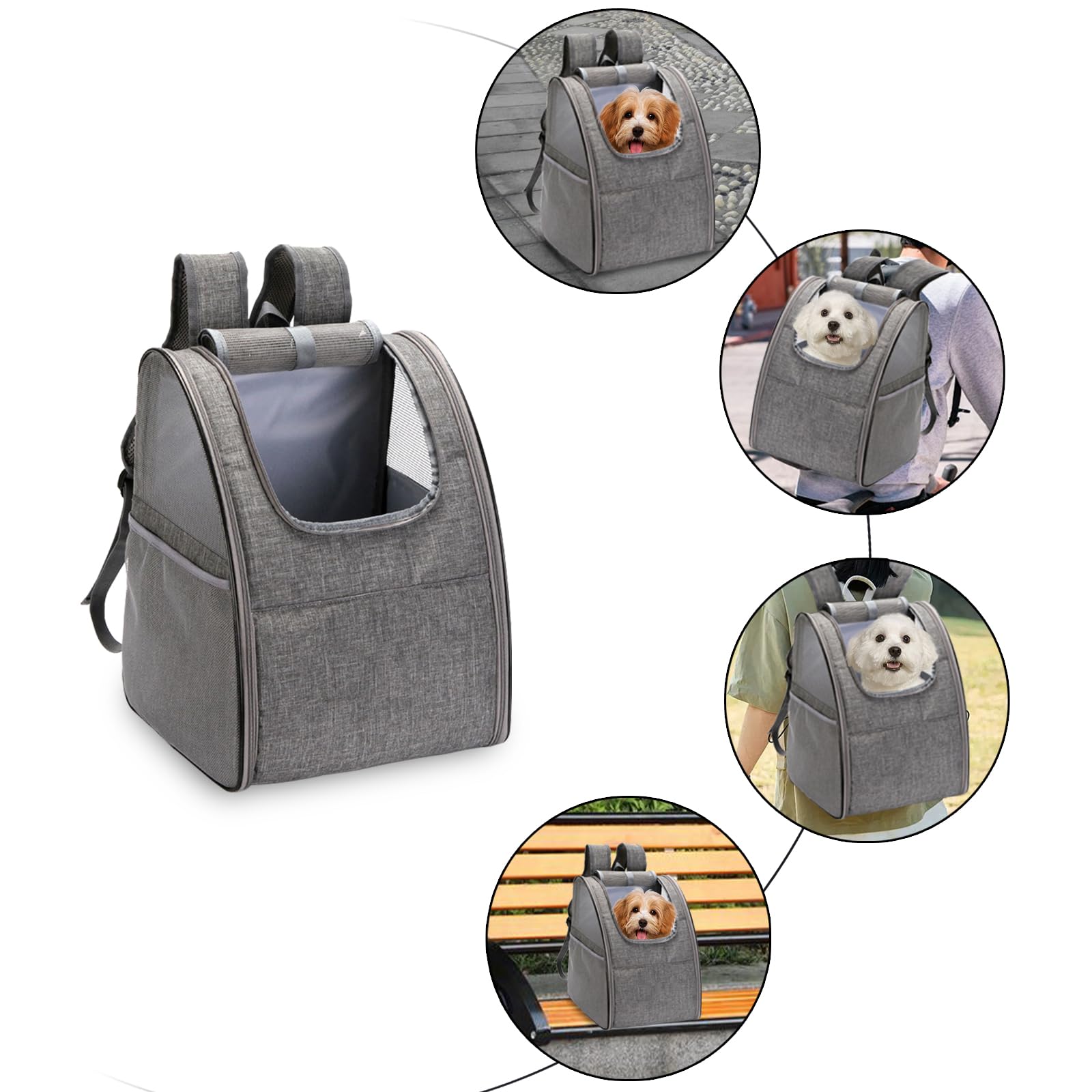 Amazon.co.jp: 犬 猫 リュック カーテン付きの ペットキャリー