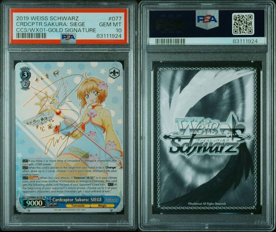 PSA10】ヴァイス WS 英語 CCさくら サイン SP カードキャプター