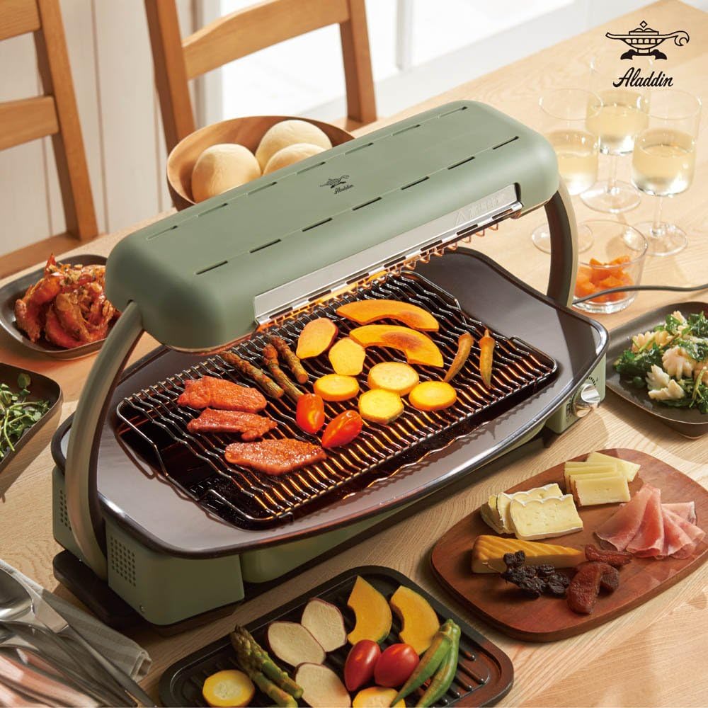 アラジン グラファイトマジックグリラーPlus グリーン 焼肉 ホット