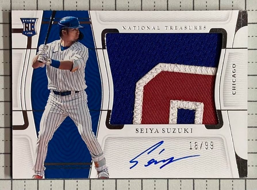 Amazon.co.jp: 鈴木誠也直筆サインルーキーパッチカード 99枚限定