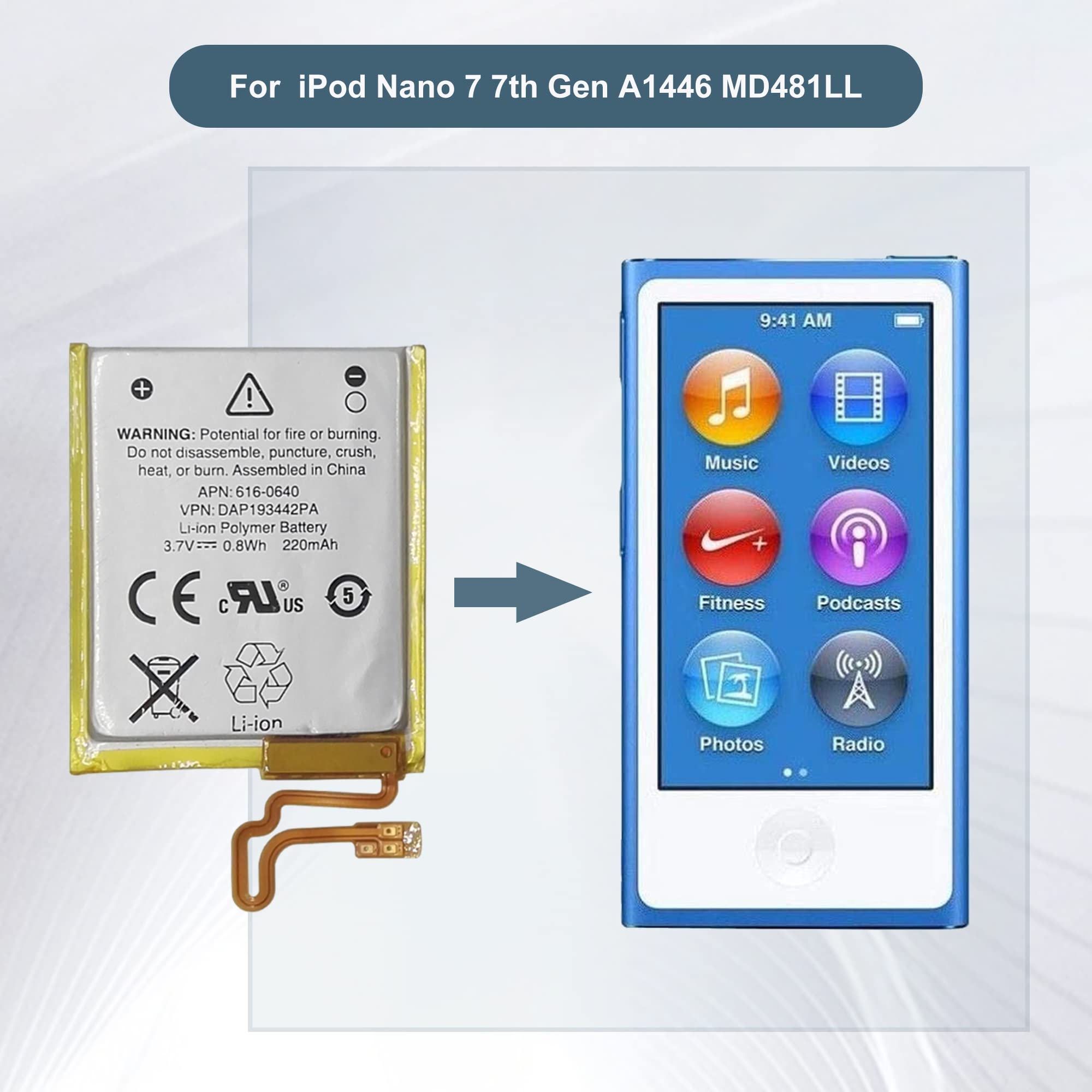 Amazon.com: E-YIIVIIL Replacement Battery 616-0639 616-0640